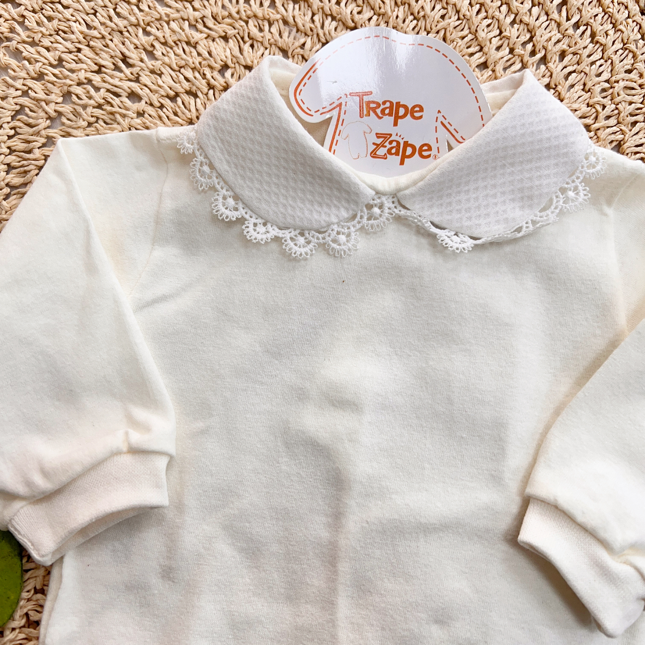 Body Gola Bordada Grypir Redondo - Off White